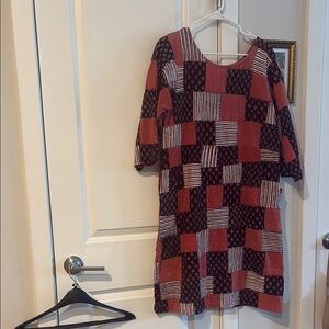 Chic Patchwork sustainably made Dress made in Australia